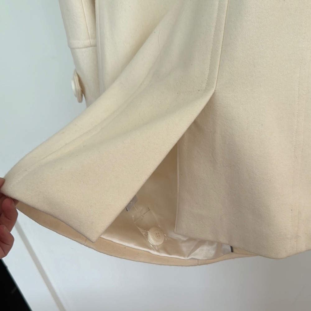 Vintage Reitmans Elegant Cream Women's Wool Blend Coat - Picture 9 of 9